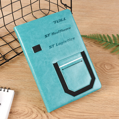 Multifunctional Paper Notebook with Card Holder and Pen Holder