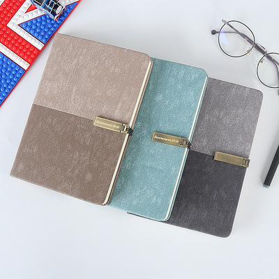 Office Paper Notebook with Metal Buckle Closure