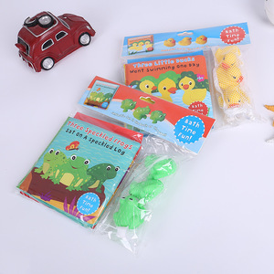New Arrival Bath Book with PVC Bath Toy Set