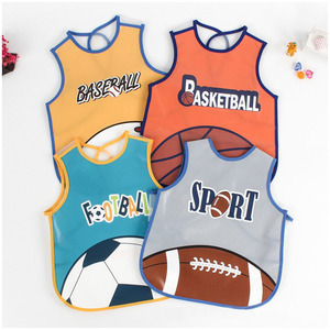 Cute Baby Bibs for Boys with Sport Subject