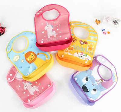 Personalized Baby Bib with Detachable Pocket